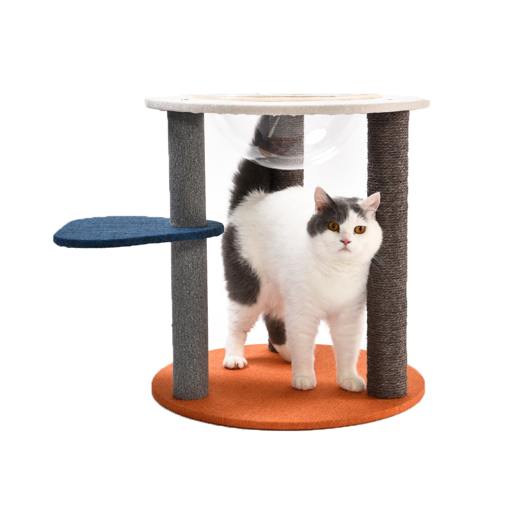 New trend Cat tree Factory Fashion Acrylic Hammock 100% Natural Sisal Rope Cat Accessories  Cat Tree Condo