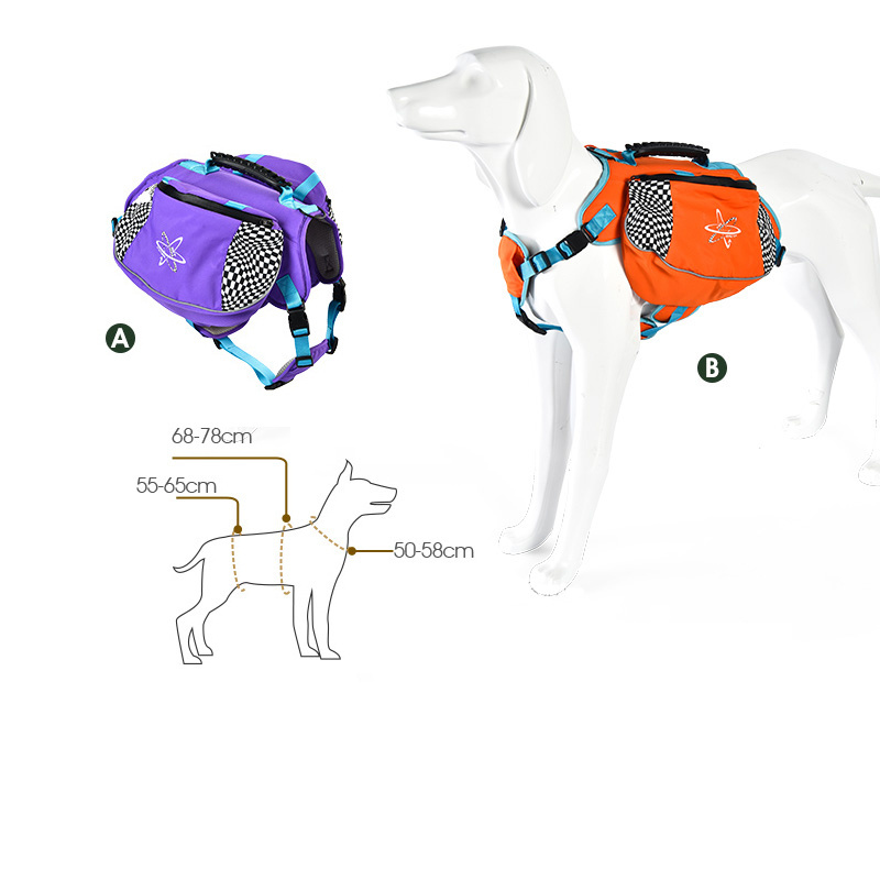 Petstar High Quality Hiking Gear Breathable Mesh Adjustable Straps Dog Carrier Backpack Saddle Bag