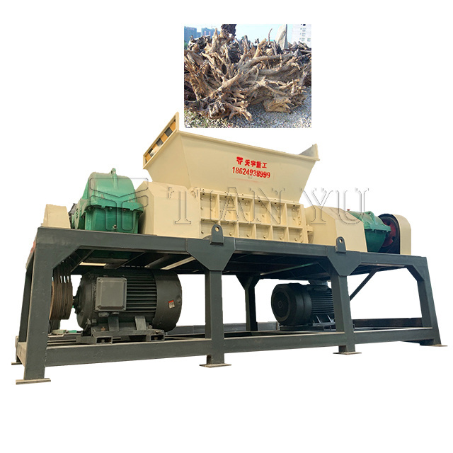 Large Waste Mushroom Wood Coconut Pallet Chipper Recycling Plaster Board Brush Root Shredder Used Sawdust Shredder Machine