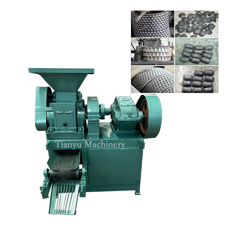 Factory Customize Hydraulic Coal Powder Extruder  Ball Briquette Machine Saving Manpower Goose Ovum Briquette Forming Machine