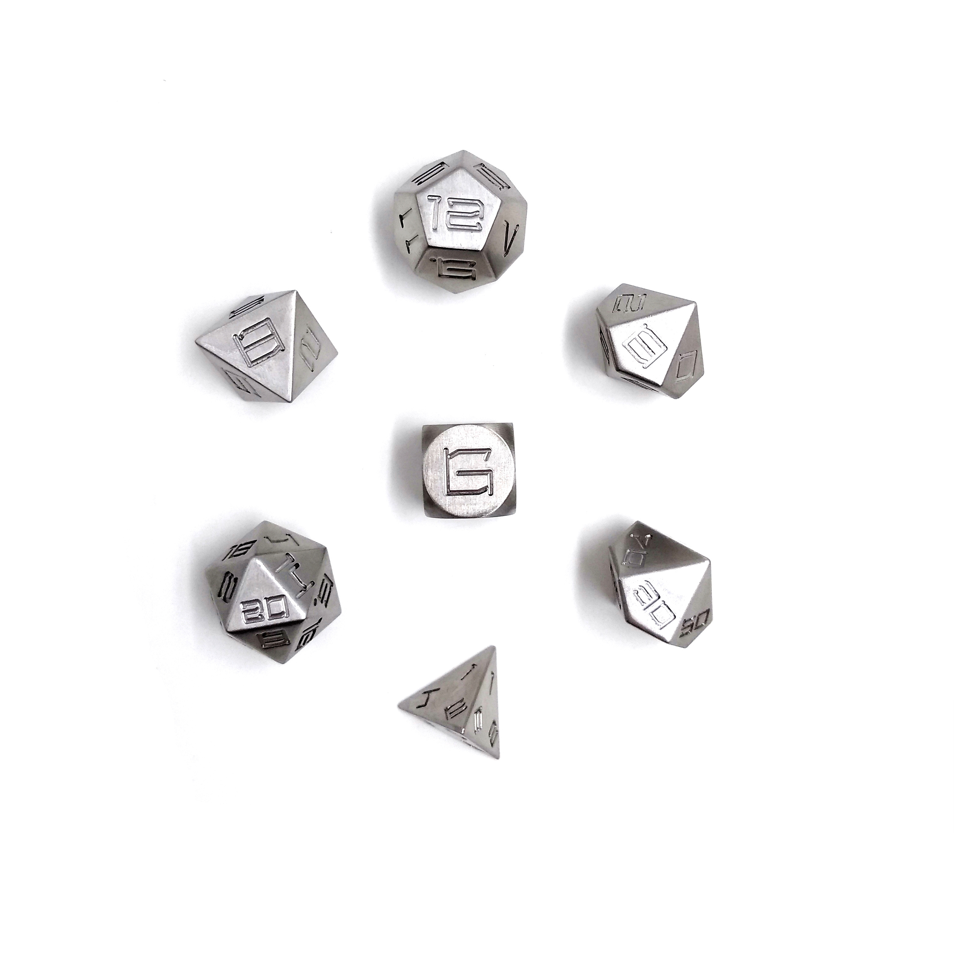 MBWS CNC Machined stainless steel metal custom polyhedron dice