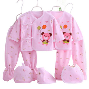 Baby Lovely Underwear Six-Piece Four Seasons 100% Cotton Comfortable Newborn Clothes Set