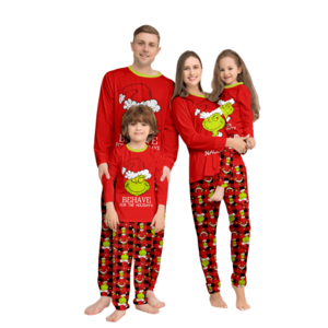 Couple Custom Set Women Cotton Pajama Sets Family Christmas Pajamas