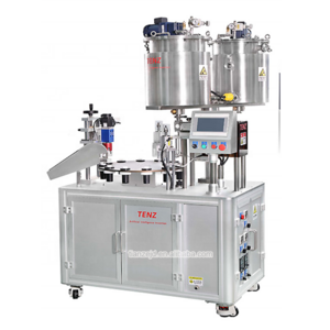 TENZ filling machine liquid/cosmetic/the body shop butter for semi auto lip gloss mascara filling and capping machine