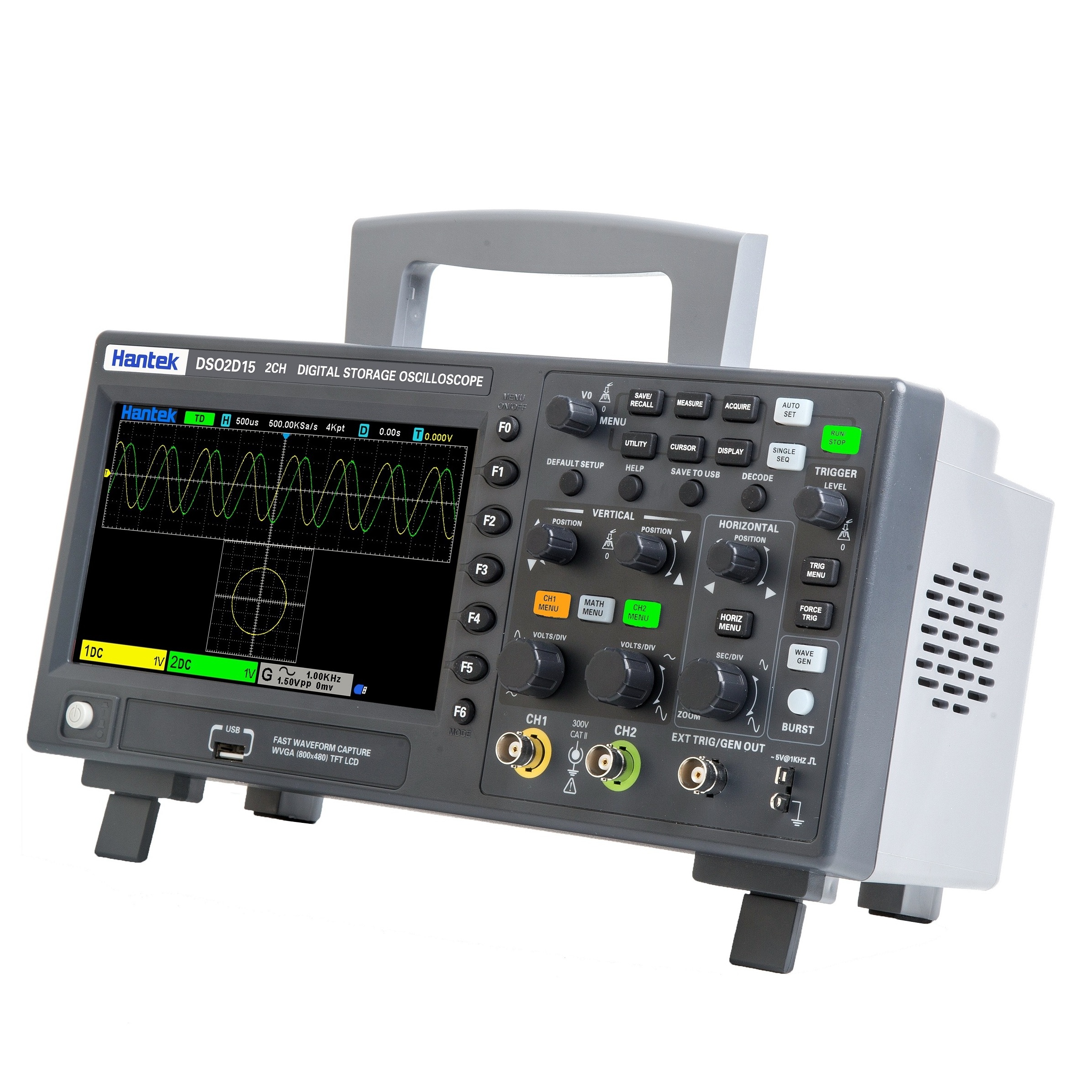 Hantek Digital Storage Oscilloscope DSO2C10 Dual Channel 100Mhz 1GSa/s In Stock