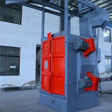 Hanging Hooks Shot Blast Cleaning Machine, Large Sandblasting Equipment Blastrac Shot Blaster