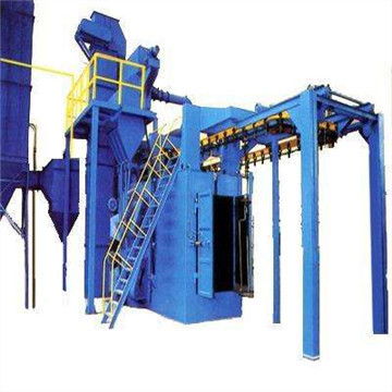 Hanging Hooks Shot Blast Cleaning Machine, Large Sandblasting Equipment Blastrac Shot Blaster