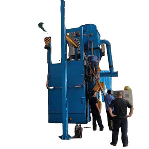 Hanging Hooks Shot Blast Cleaning Machine, Large Sandblasting Equipment Blastrac Shot Blaster