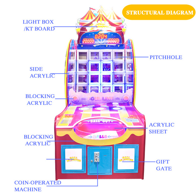 Hot Sale large amusement  Ball Master coin operated redemption game machine ball shooting arcade game machine in china