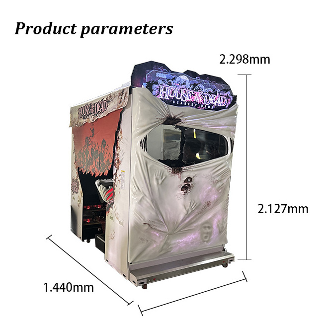 Ghost House Stimulate Game Gun Shooting Simulator Terminator Salvation Arcade Coin Operated  Machine For Sale