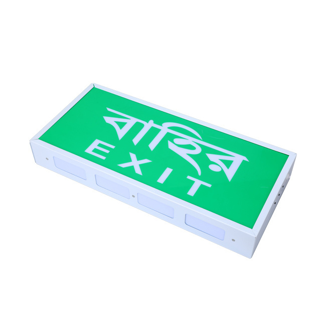 Wholesale Custom Wall Mount Hanging Fire Emergency Sign Exit Board Led Emergency Light