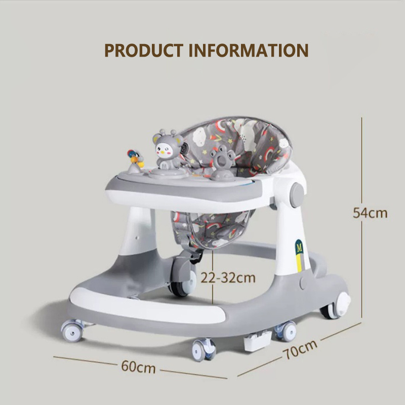 2024 new baby stroller baby walker with music and wheels  3 in 1 big baby walkers