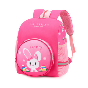 New Waterproof Rabbit School Bag Lightweight Children Kindergarten Dinosaur Boy Pink Backpack School Bags Girls