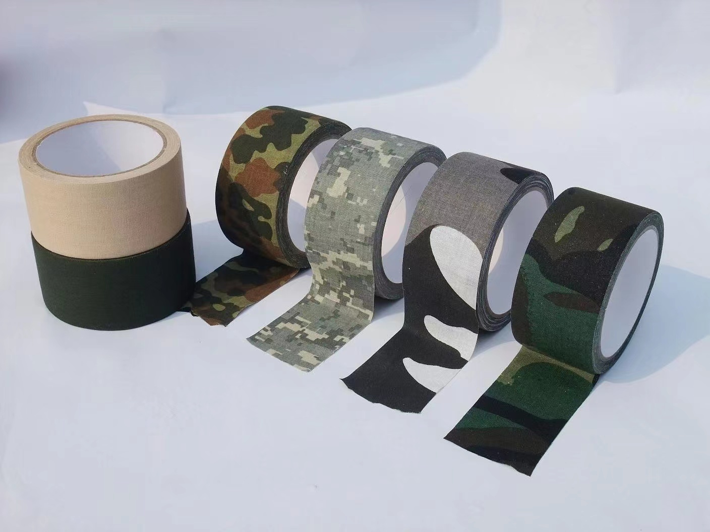 Nature Rubber glue Best Quality Strong Adhesive free sample Custom Size Fabric camouflage cloth Tape