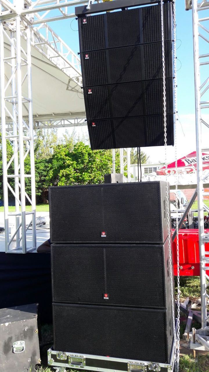 Factory Cheap Dual 12 inch Bass Speaker 3 Way Full Range Pro line array Speaker  Sound System For Conference Hall Pub St