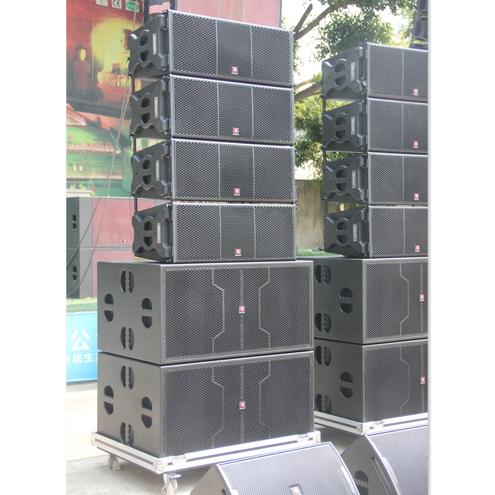 LA-2122  dual 12 inch two way line array, passive and active, indoor outdoor sound equipment, professional audio sound system