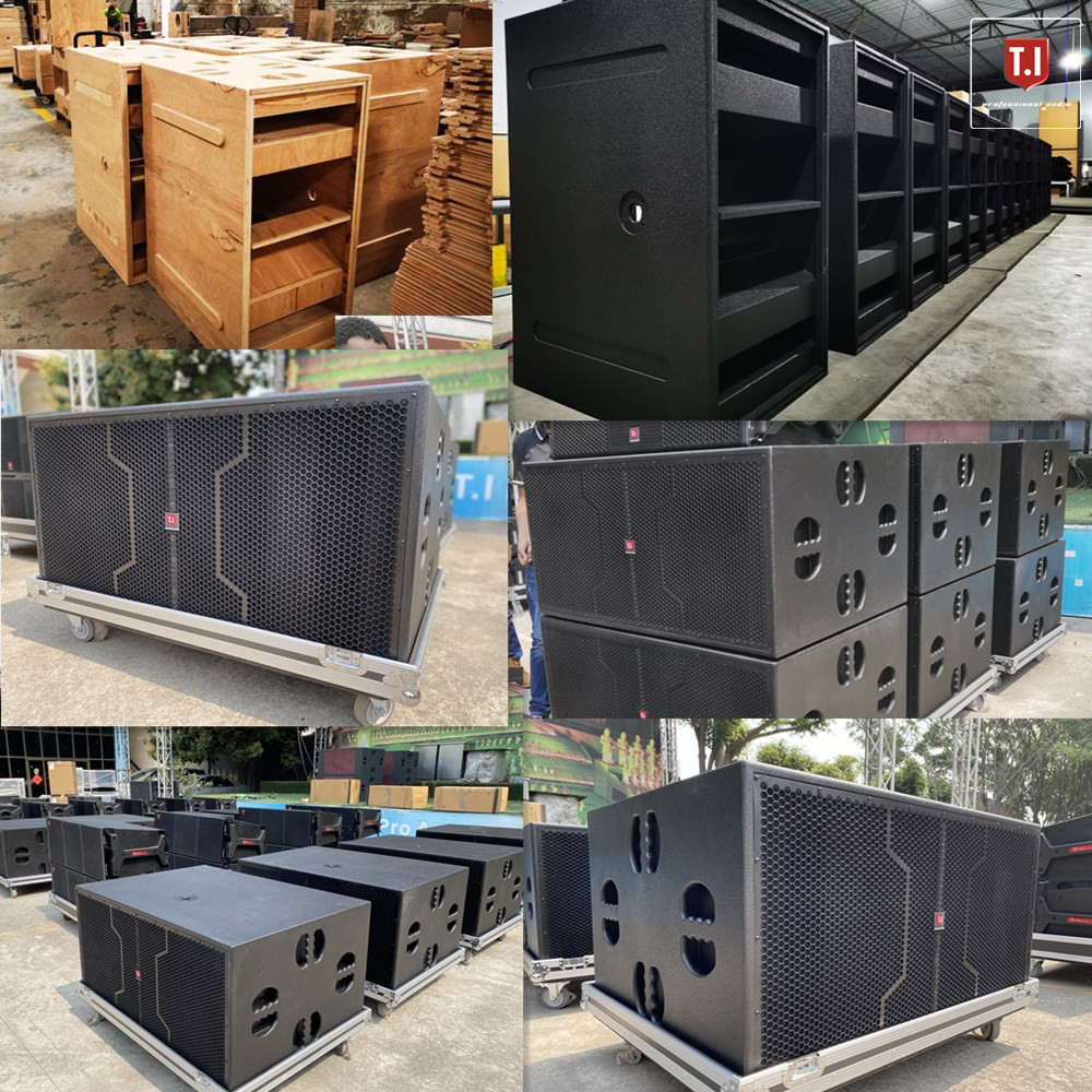 LA218 dual 18 inch bass speaker the biggest subwoofer also it is excellent system tasso line array aluminum line array speaker r