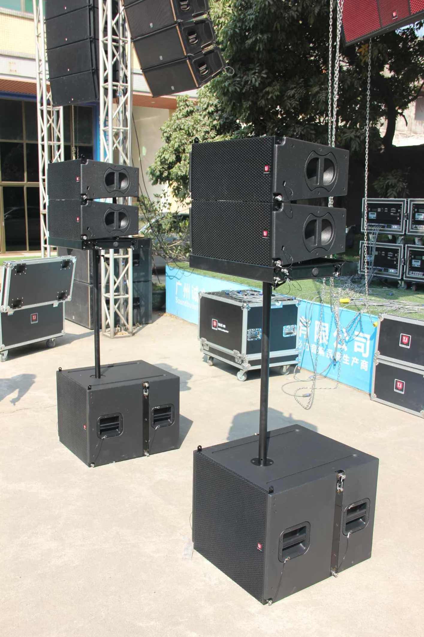 TI Pro AUDIO Max 18s line array subwoofer single 18 inch two way line array  for bar audio system portable line speaker