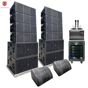 Factory Cheap Dual 12 inch Bass Speaker 3 Way Full Range Pro line array Speaker  Sound System For Conference Hall Pub St