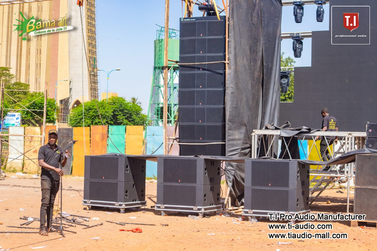 High Quality pa system outdoor concert sound speaker dual 15 inch three way line array for church