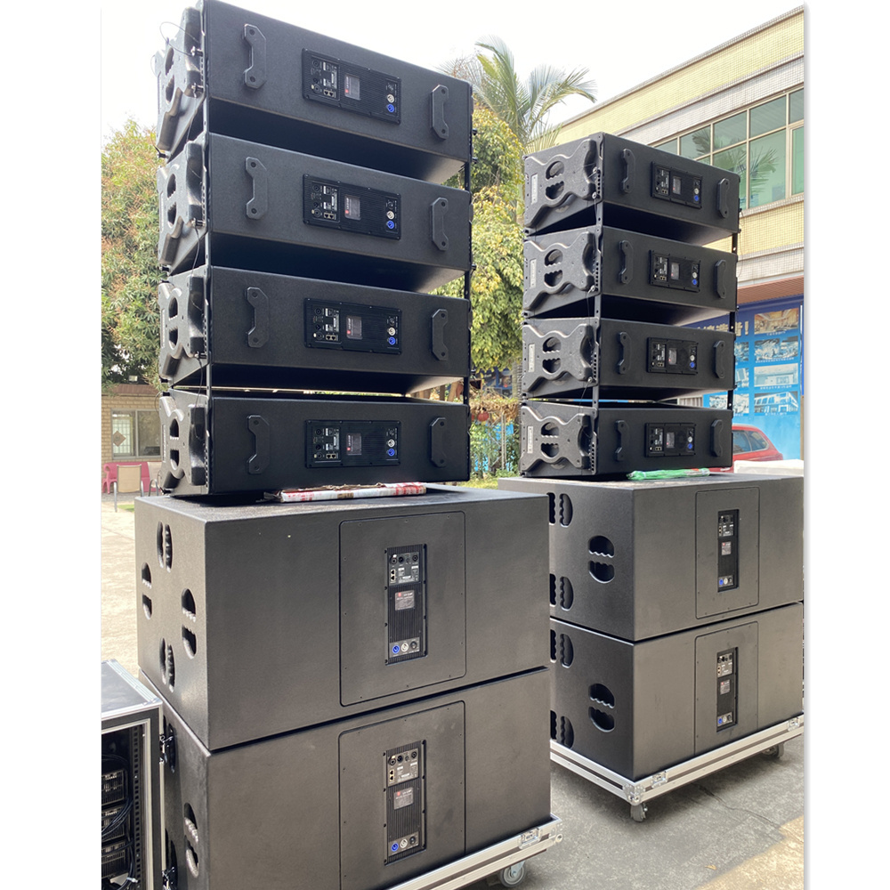 LA-2122  dual 12 inch two way line array, passive and active, indoor outdoor sound equipment, professional audio sound system