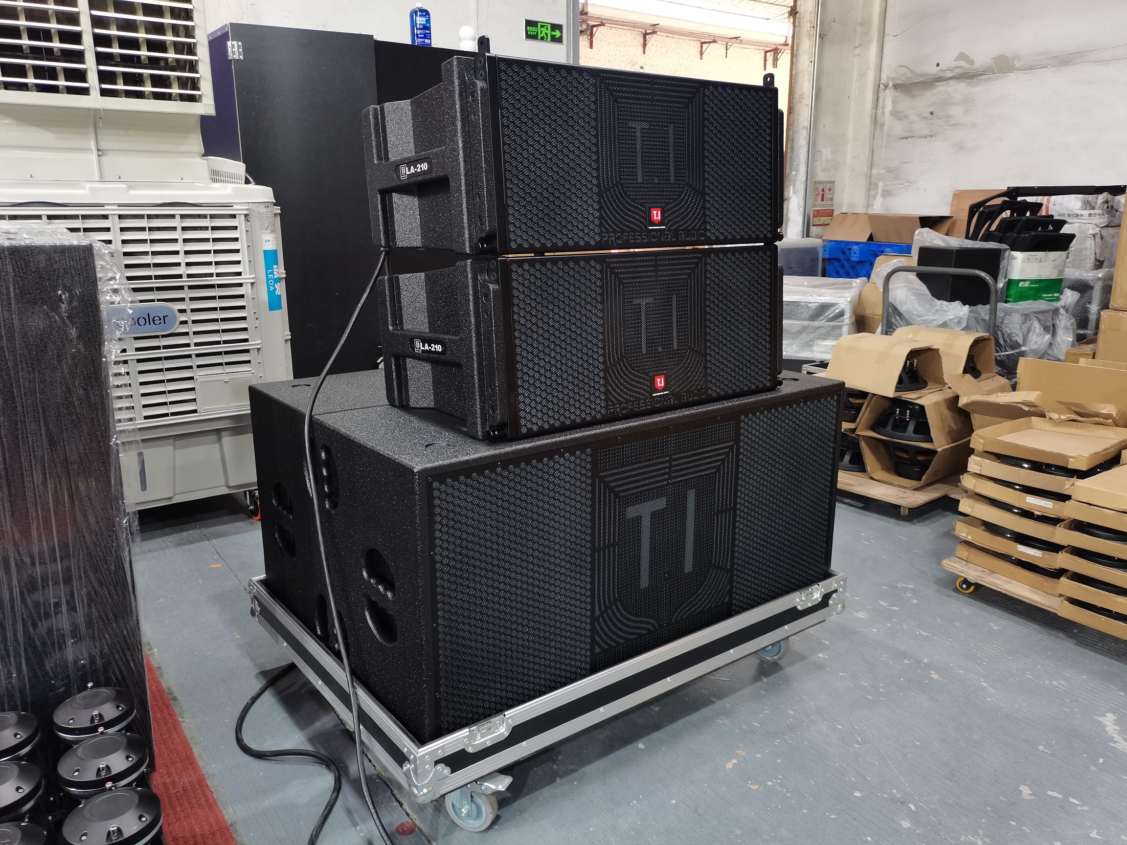 Professional act pro audio line array passive dual 10 inch three way sound equipment column speaker line array