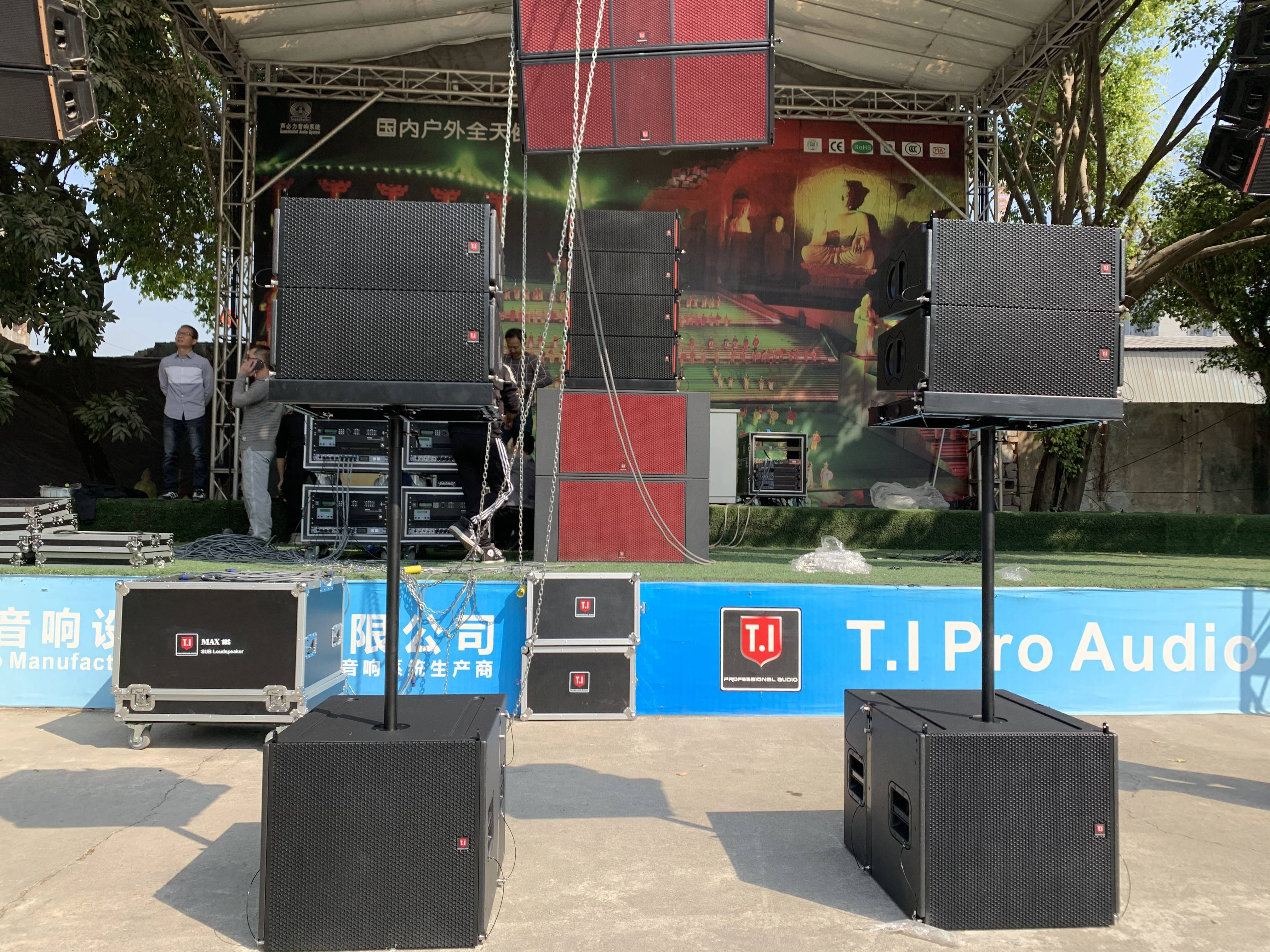 T.I Pro Audio Single 18'' line array sub 800W RMS professional sound system subwoofer for event