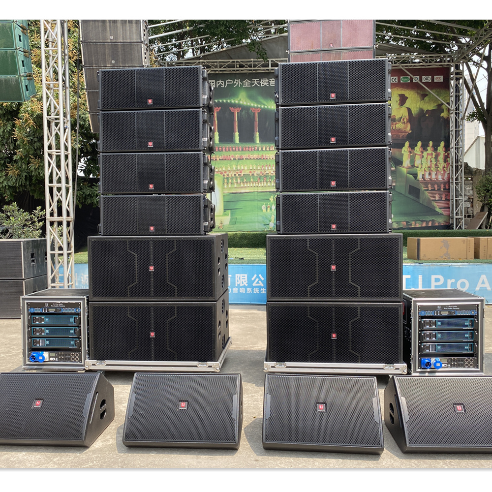 LA-2122  dual 12 inch two way line array, passive and active, indoor outdoor sound equipment, professional audio sound system