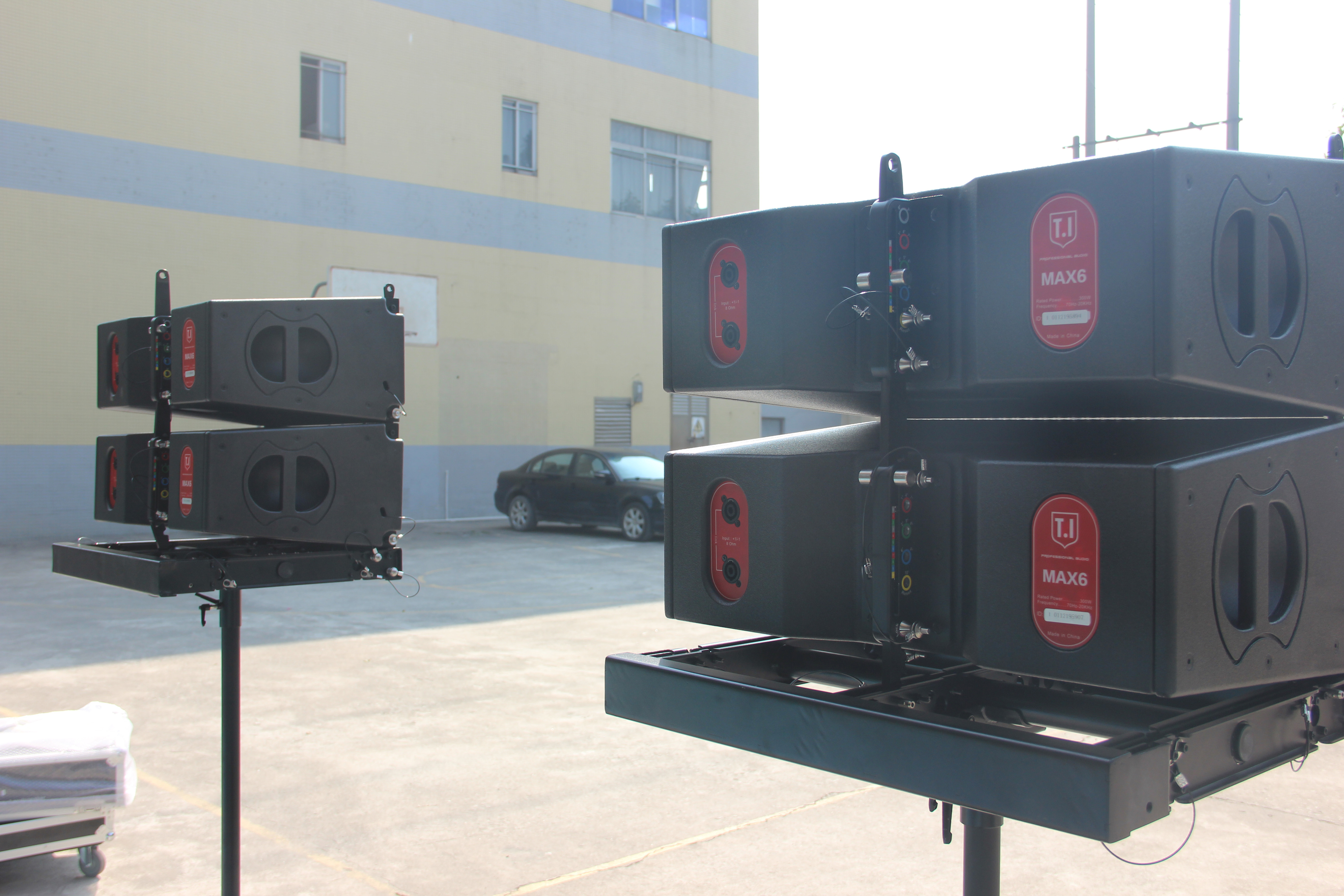 Line array system speakers waterproof MAX6 dual 6 inch indoor and outdoor professional acoustic line array speakers