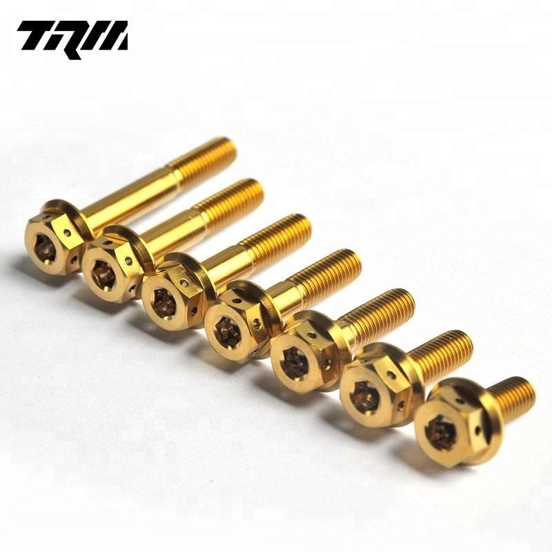 M10 Titanium Flange socket hex head motorbike screws