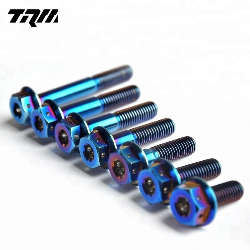 M10 Titanium Flange socket hex head motorbike screws