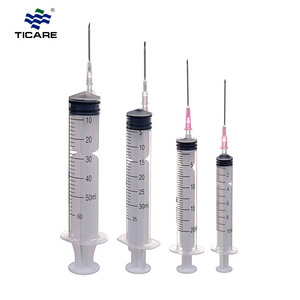 medical 1ml syringes 23g x 1 needle plastic tube 5cc glass pump 1ml 2cc 5 ml 3ml injection syringe