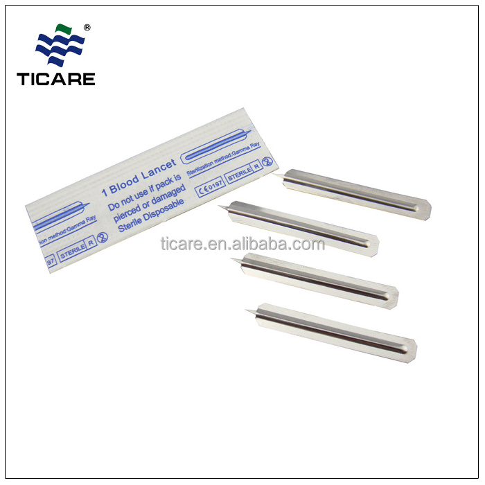 Oem Disposable Sterile Flake Type Stainless Steel Blood Lancet 23g