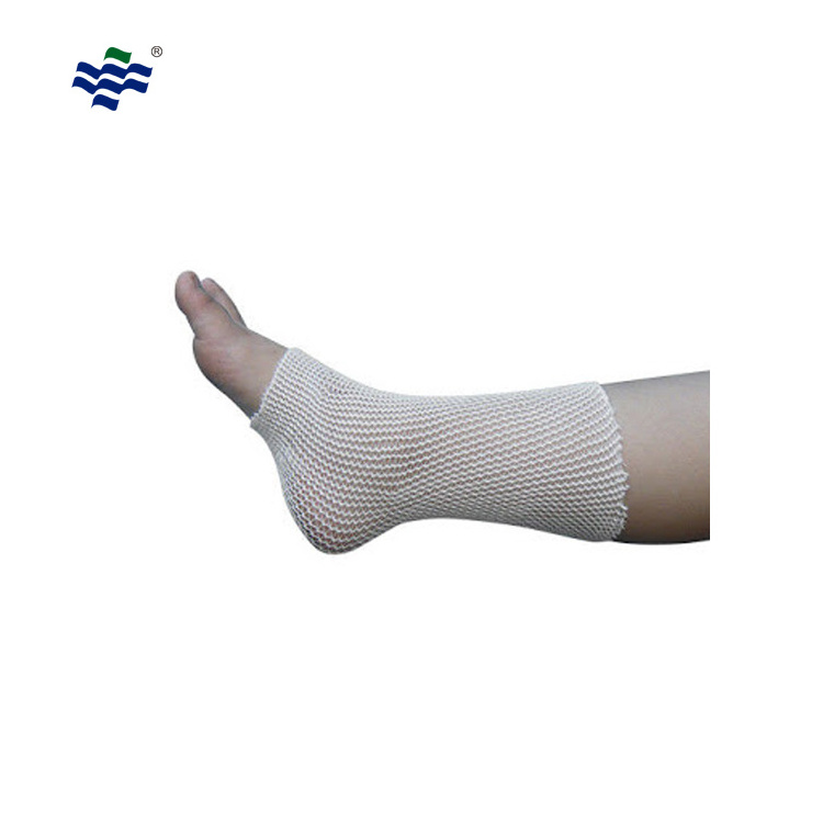 Medical cotton mesh elastic tubular net bandage for wound care