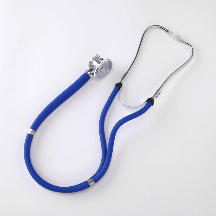 Premium Sprague Rappaport Double Tube Adult Pediatric Frosted Blue Tube Stethoscope