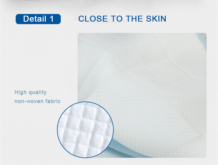 Ticare Hospital Ward Care Blue Absorbent Chucks Pad Unterlagen Household Disposable Bed Pad Onderleggers Spa Disposable Underpad