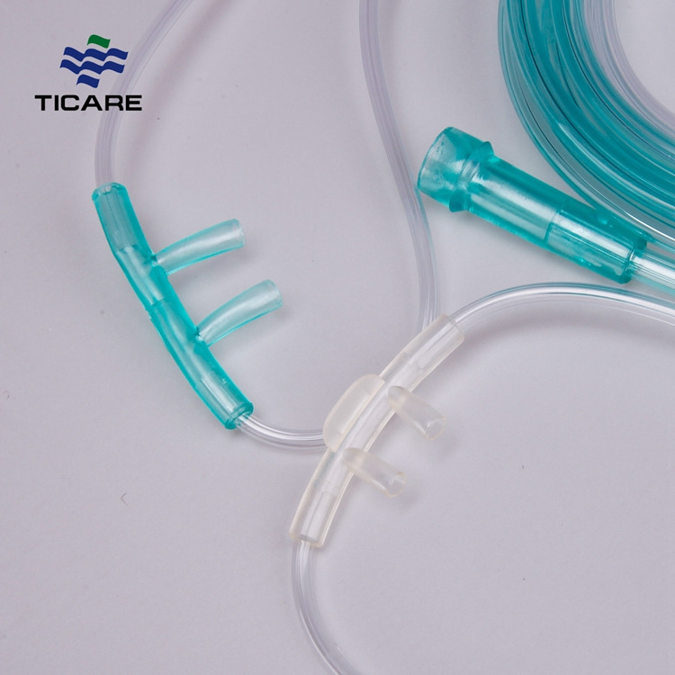 Neonatal Infant Pediatric Adult Use Cannula Fio2 O2 Nose Tubing High Flow Oxygen Nasal Cannula with Prongs