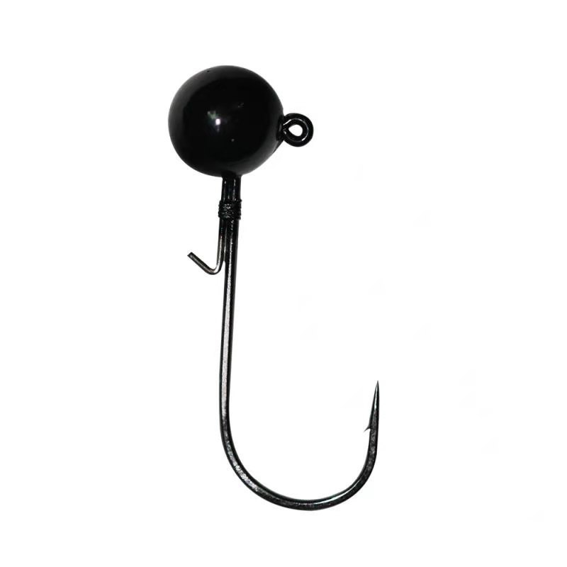 2020 hot sale high quality fishing tungsten ball jig head,tungsten black jig head