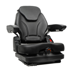 Black PVC Waterproof Comfortable Mechanical Suspension Grammer Tractor Seat