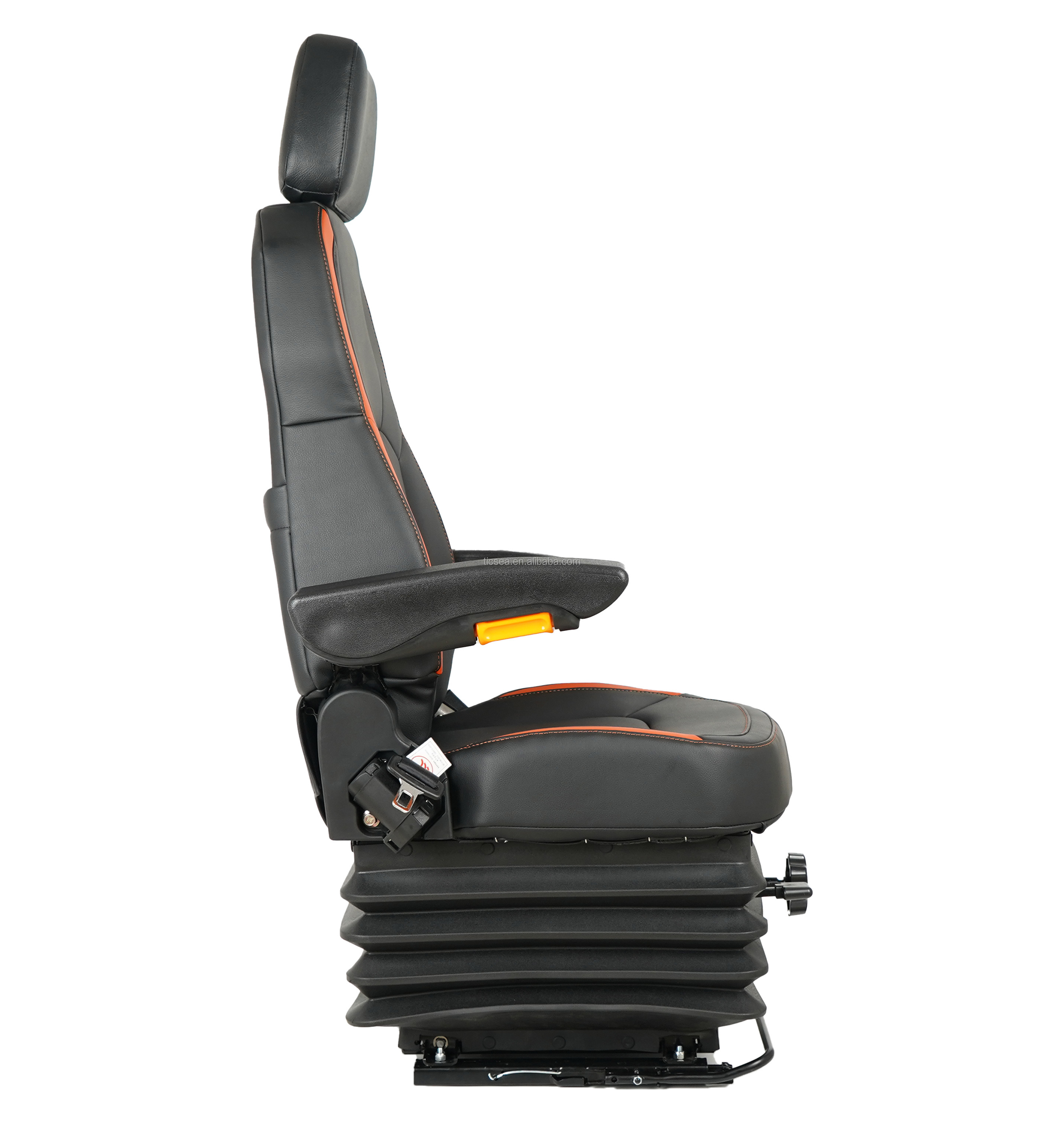 Marine Captain Helm Boat Seats with Mechanical Suspension for Vessels Yachts Boats