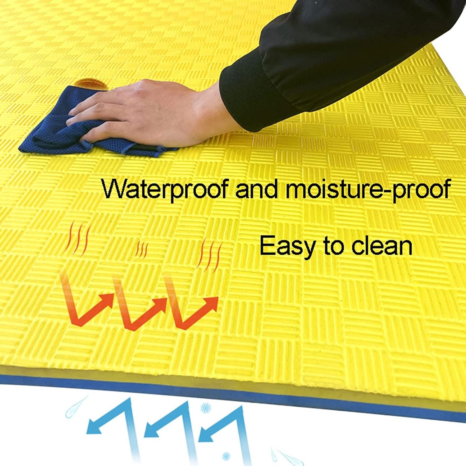 2mx1m Non-Slip Sound Absorbing Mat Fitness Foam EVA Floor Protector Mat Treadmill mat