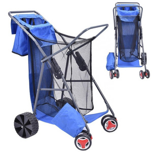 cart folding wagon beach wheel fishing cart trolley with wheels