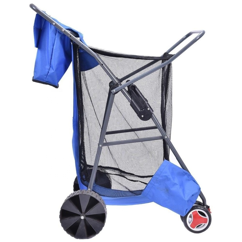 cart folding wagon beach wheel fishing cart trolley with wheels