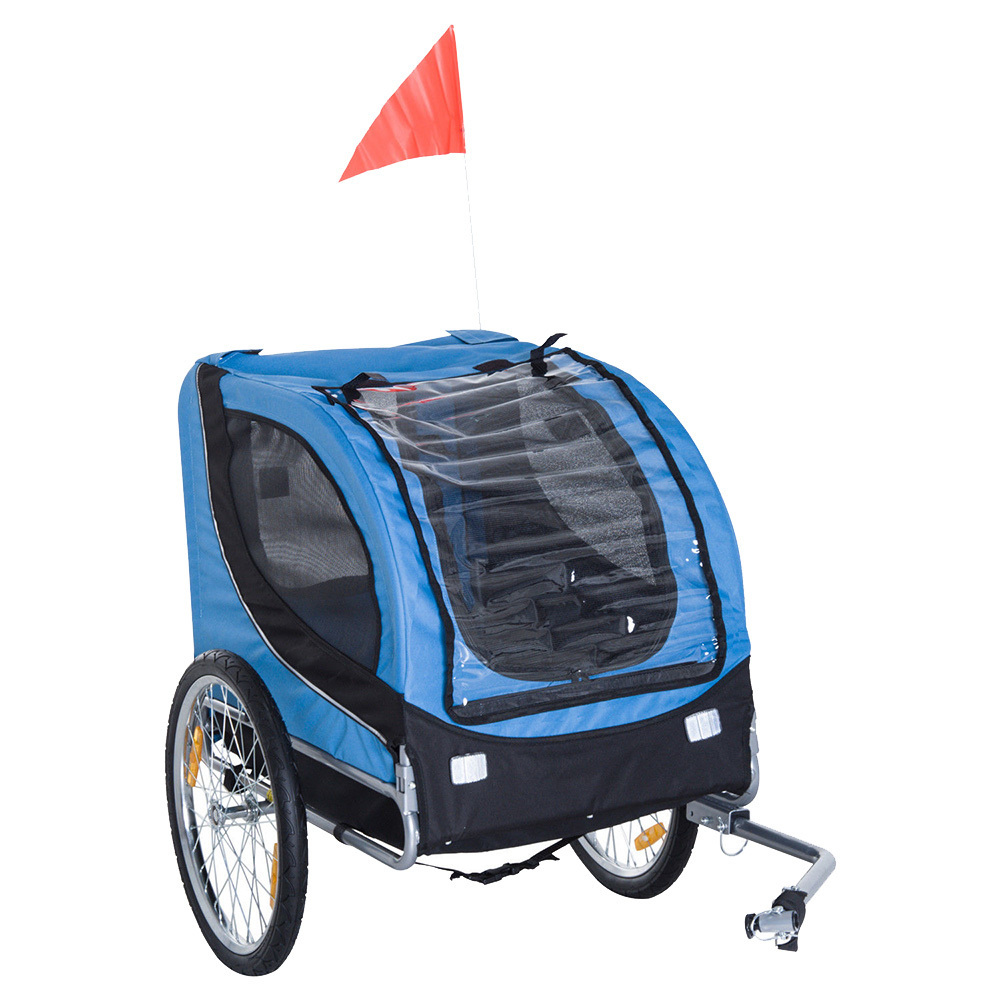 Foldable Dog Pet Bicycle Cycle Bike Cargo Trailer for Camping Pet Dog Luggage Carry Transport