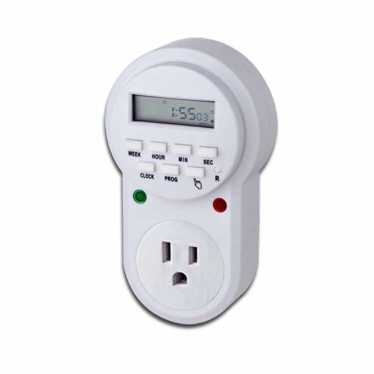 Hydroponics 24 hours digital timer switch socket