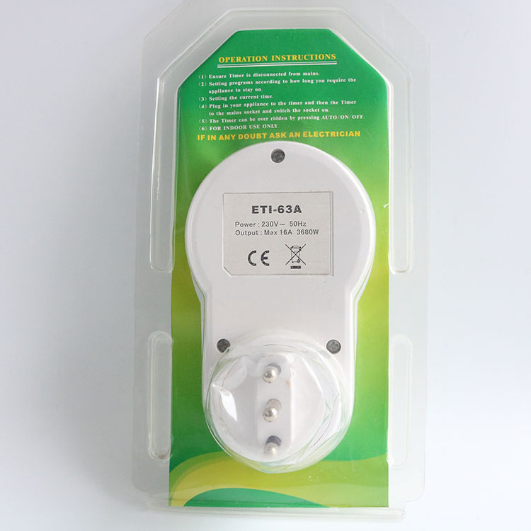 Hydroponics 24 hours digital timer switch socket