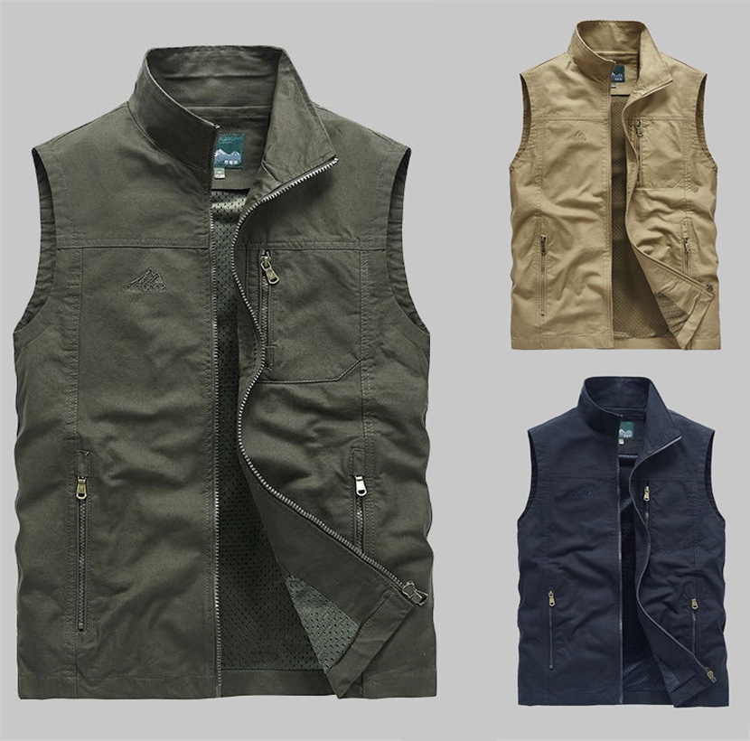 Men's Fishing Vest Utility  Travel Vest with Pockets Jacket vest