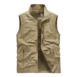 Men's Fishing Vest Utility  Travel Vest with Pockets Jacket vest