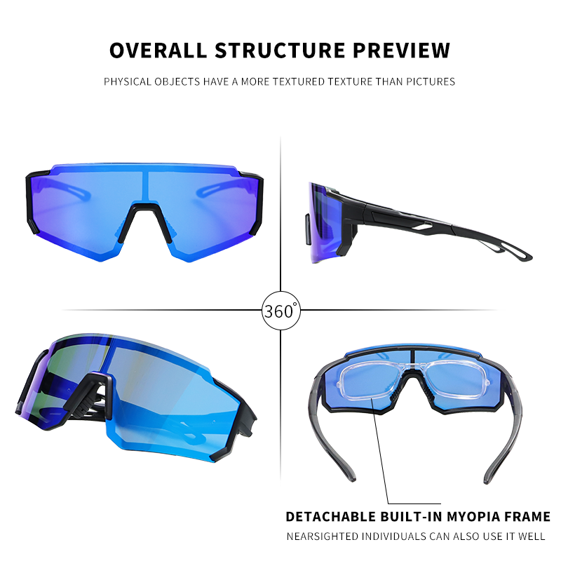 Yijia Optical Cycle glasses men tr90 sport sunglasses polarized cycling sunglasses bike shades