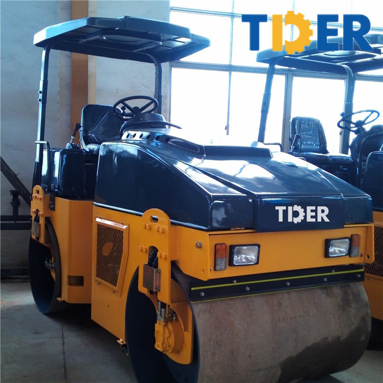 TDER 4 ton mini vibratory compactor small road roller for sale